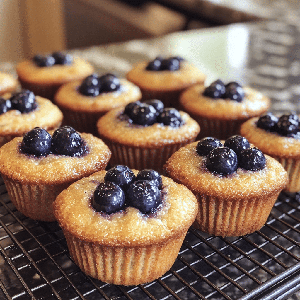Air Fryer Blueberry Muffins
