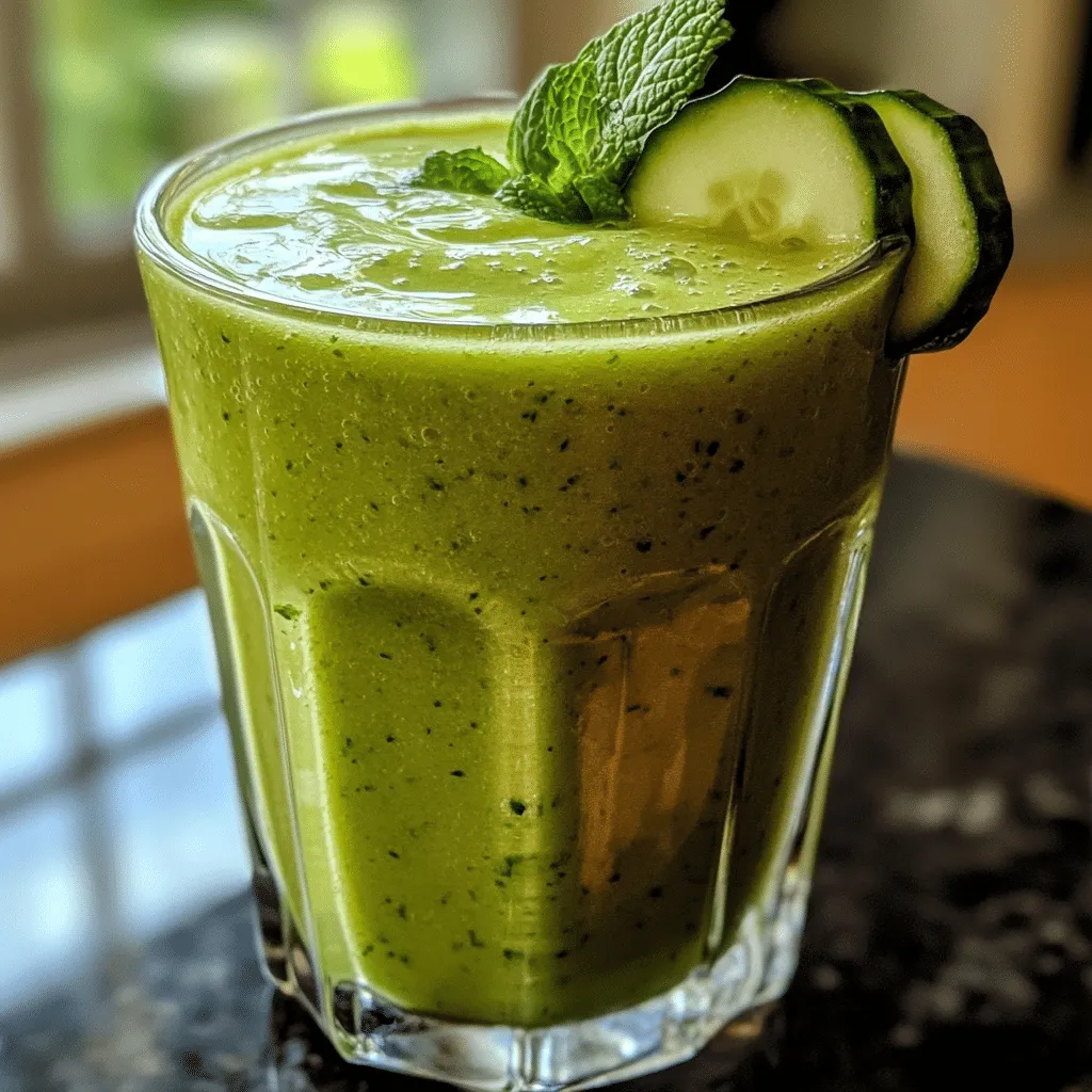 Pineapple Cucumber Cooler Smoothie Recipe